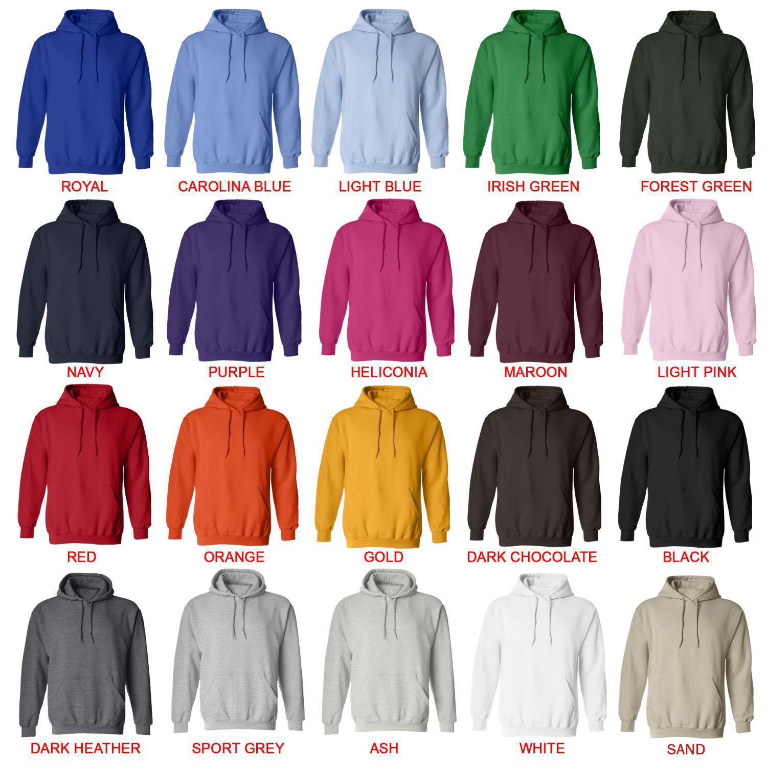 hoodie color chart - Supernatural Store