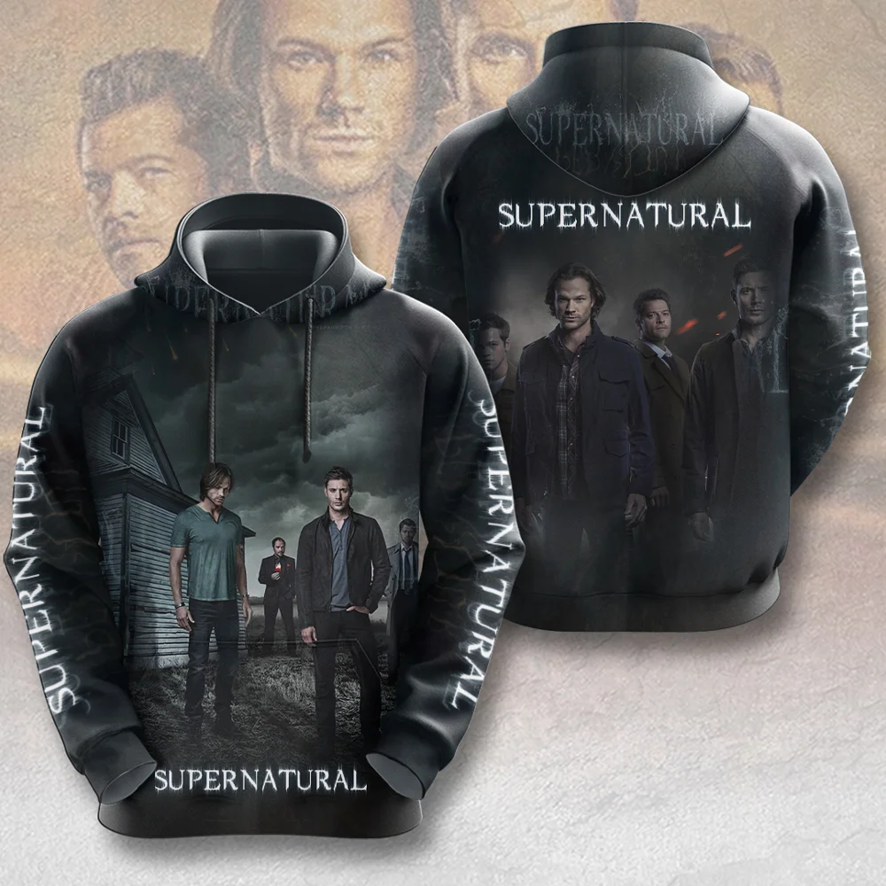 Supernatural Gothic Symbols 3D Hoodie