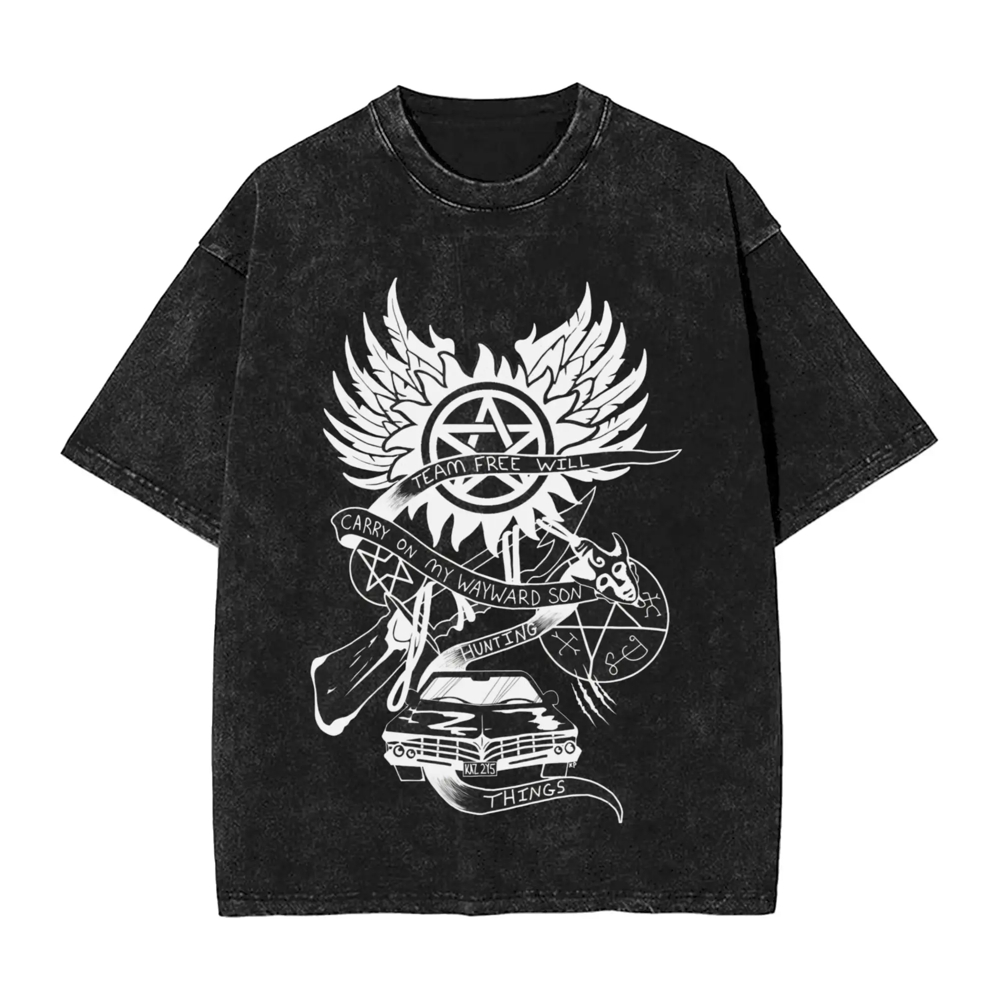 Supernatural Infernal Mark Mineral Wash T-Shirt