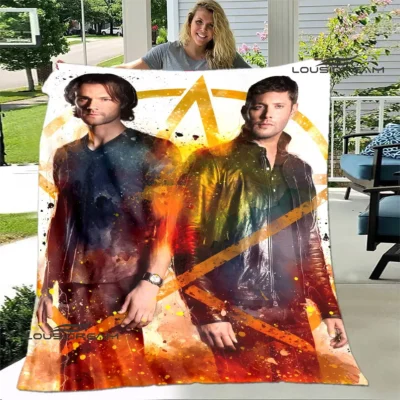 Supernatural Sam and Dean Winchester Blanket