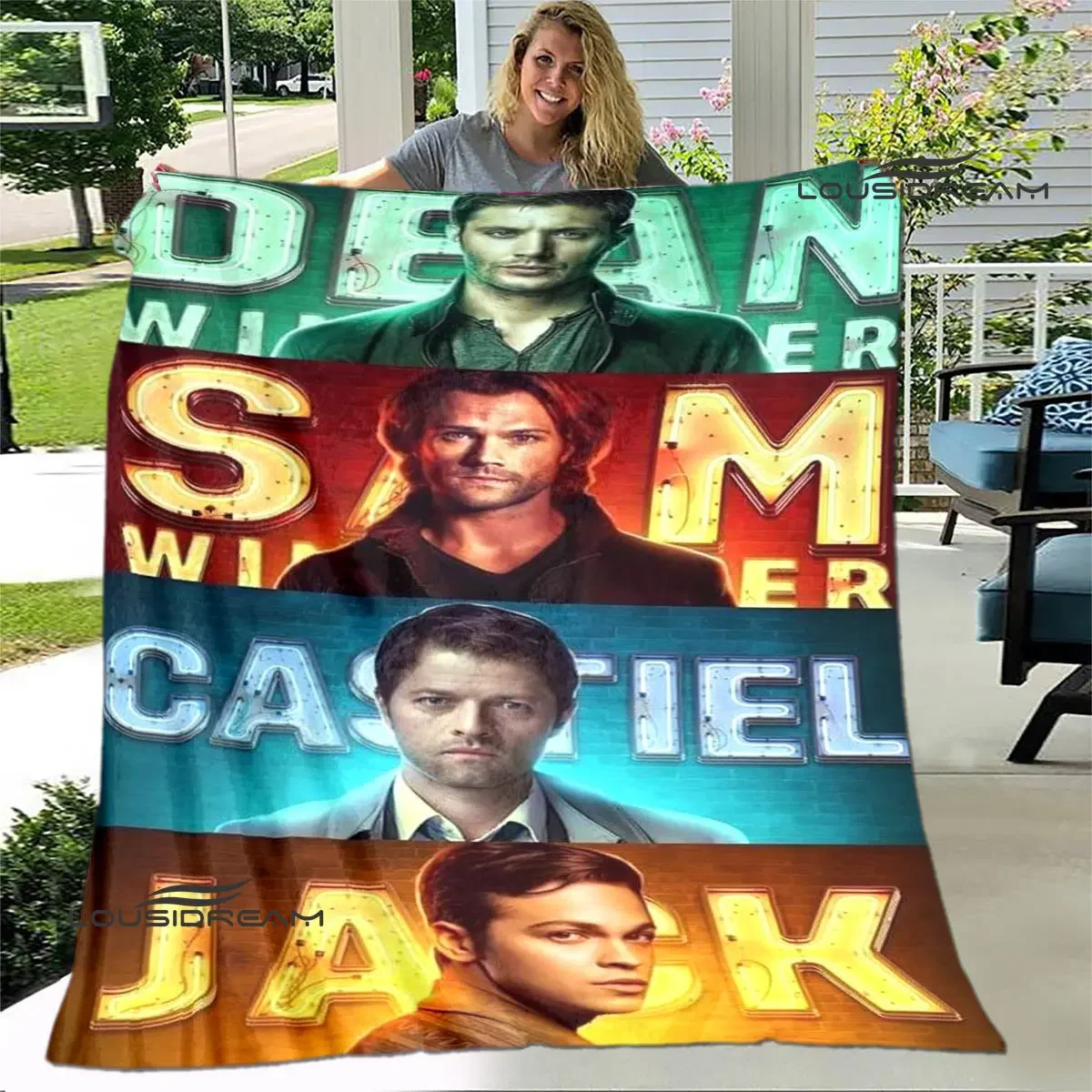 Supernatural Main Character Line Blanket