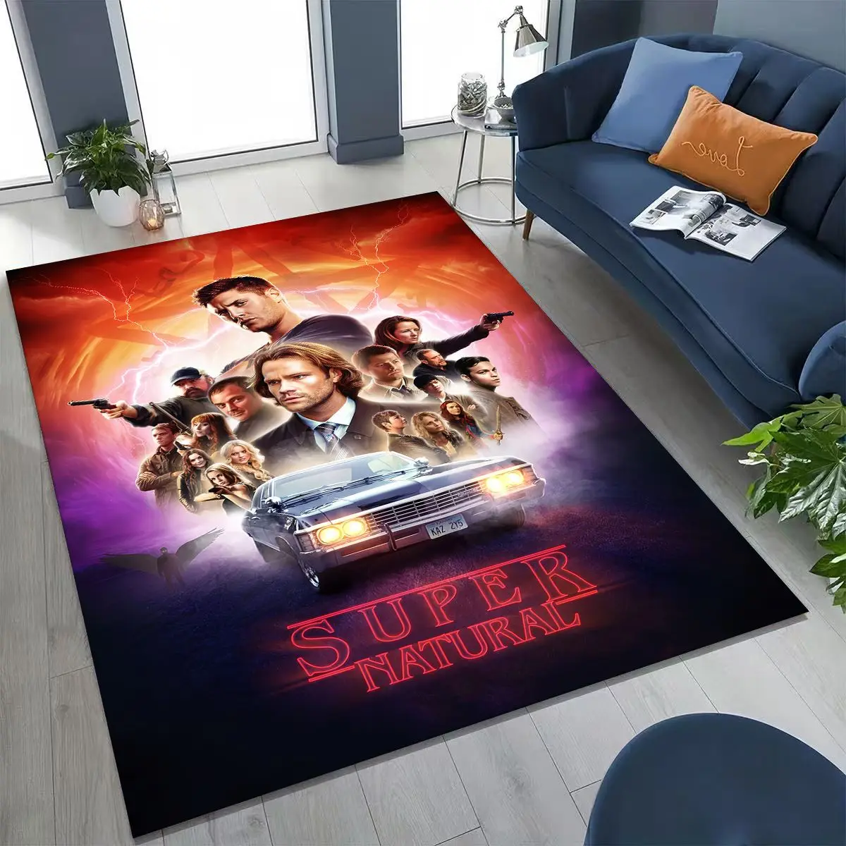 Supernatural Nightfall Aesthetic Rug