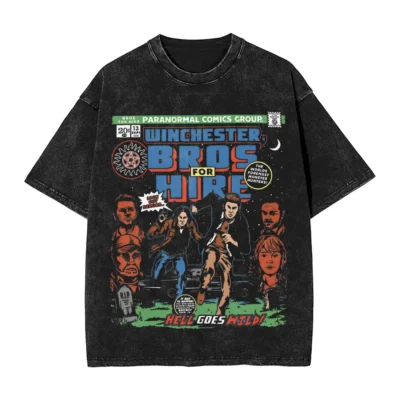 Supernatural Eternal Watch Mineral Wash T-Shirt