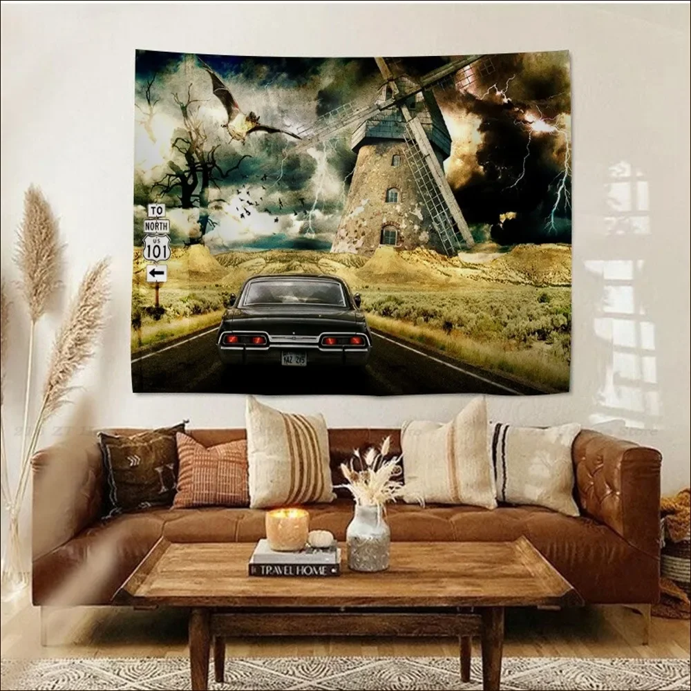 Supernatural Mystic Ritual Circle Tapestry