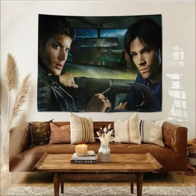 Supernatural Gothic Symbols Tapestry