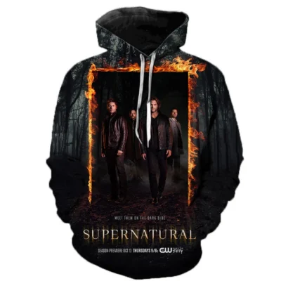 Supernatural Phantom Shadows 3D Hoodie