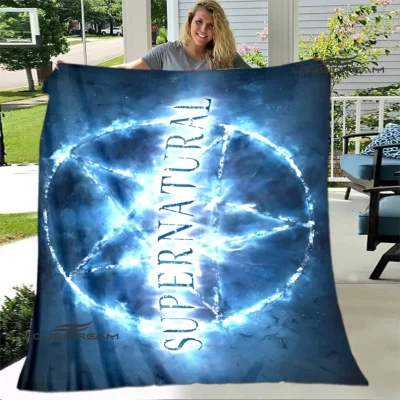 Supernatural Exorcist Round Blanket