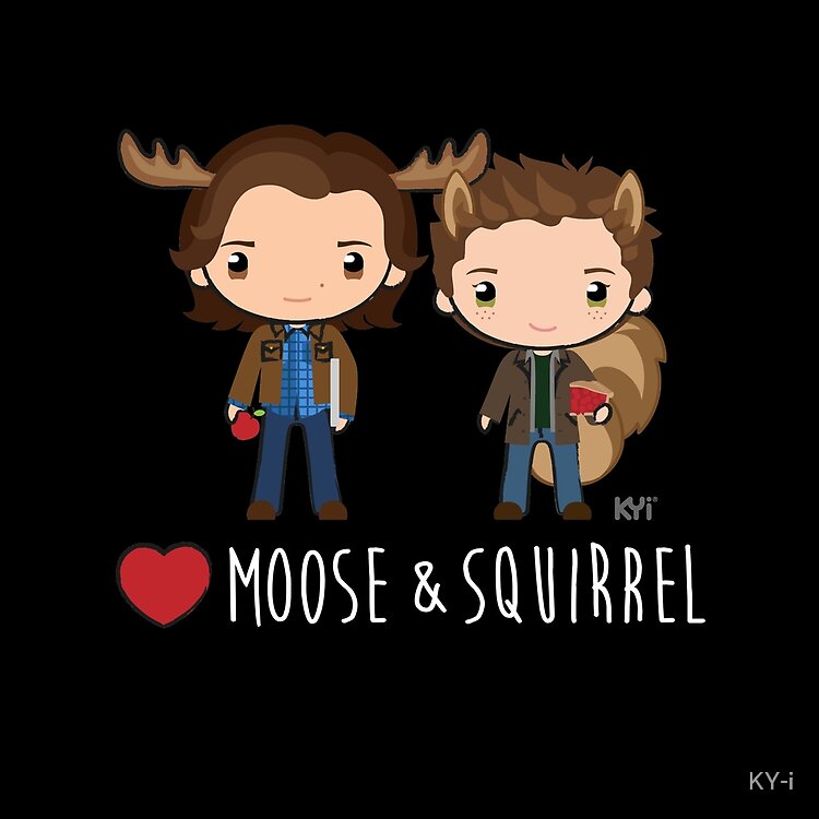 Love Moose And Squirrel Supernatural Tote Bag - Image 2