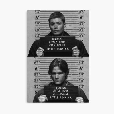 Supernatural Dean And Sam Mugshot Poster