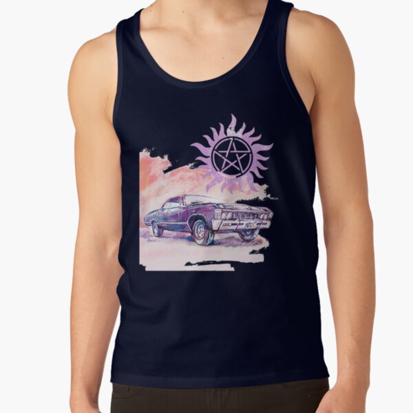 Bright 67 Impala Classic Car Supernatural Tank Top - Image 5