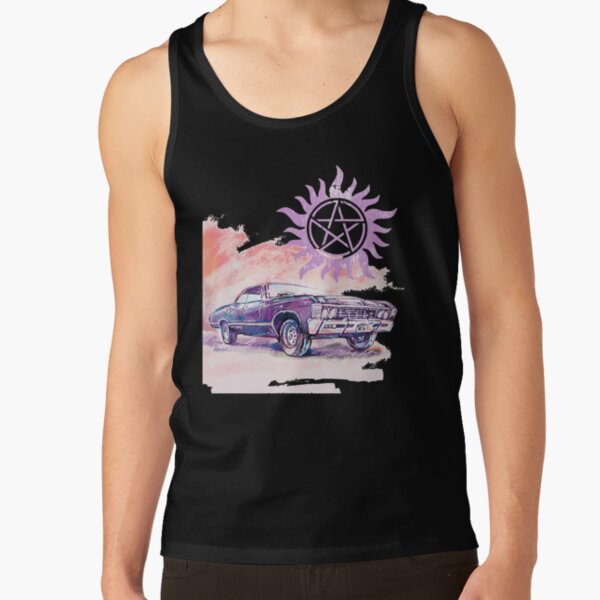 Bright 67 Impala Classic Car Supernatural Tank Top - Image 2