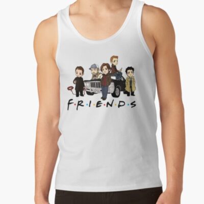 Supernatural Friends Cartoon Tank Top