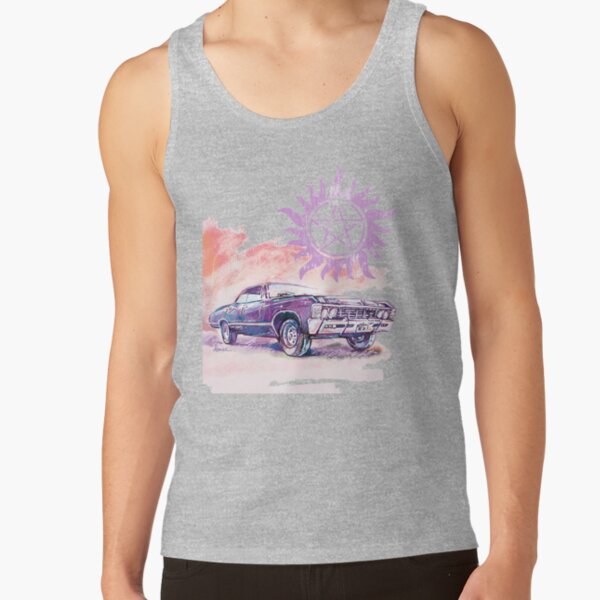 Bright 67 Impala Classic Car Supernatural Tank Top - Image 3