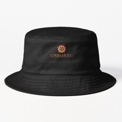 Supernatural Logo In Red Bucket Hat
