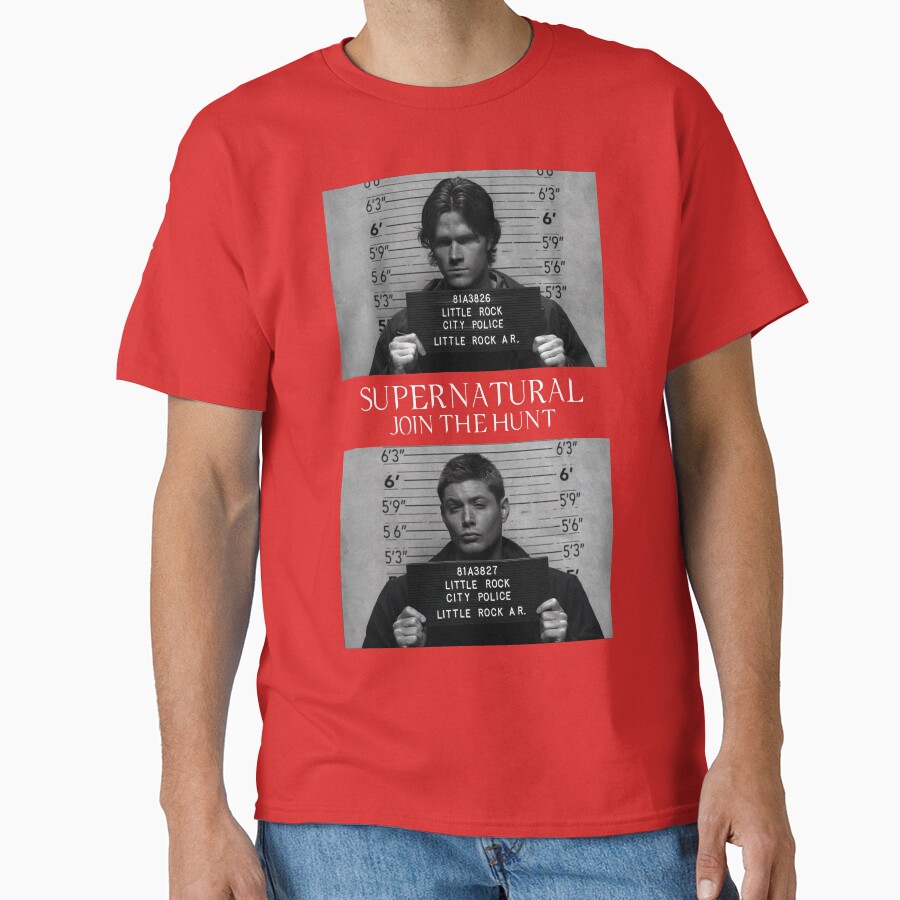Supernatural Mugshot S T-shirt - Image 5