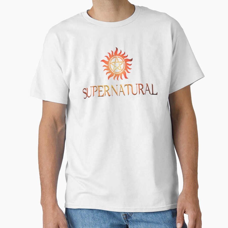 Supernatural Logo In Red T-shirt - Image 2