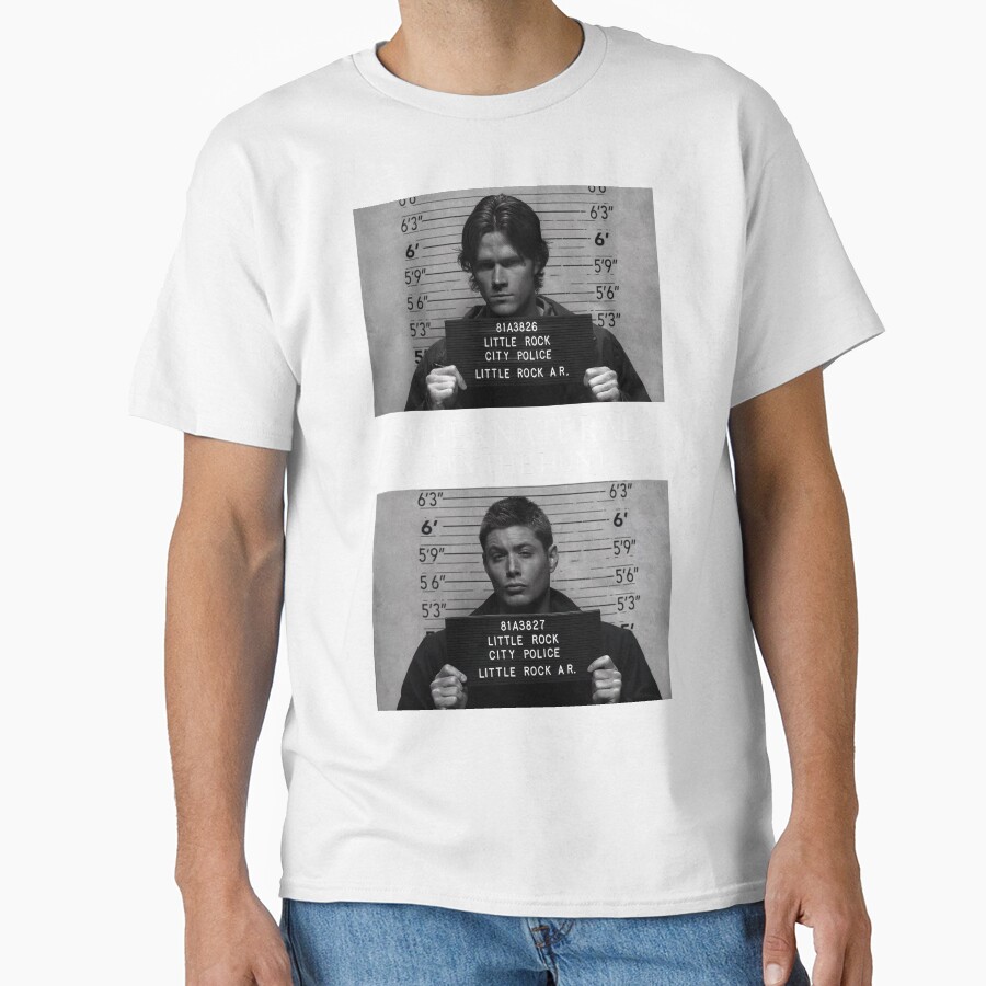 Supernatural Mugshot S T-shirt - Image 2