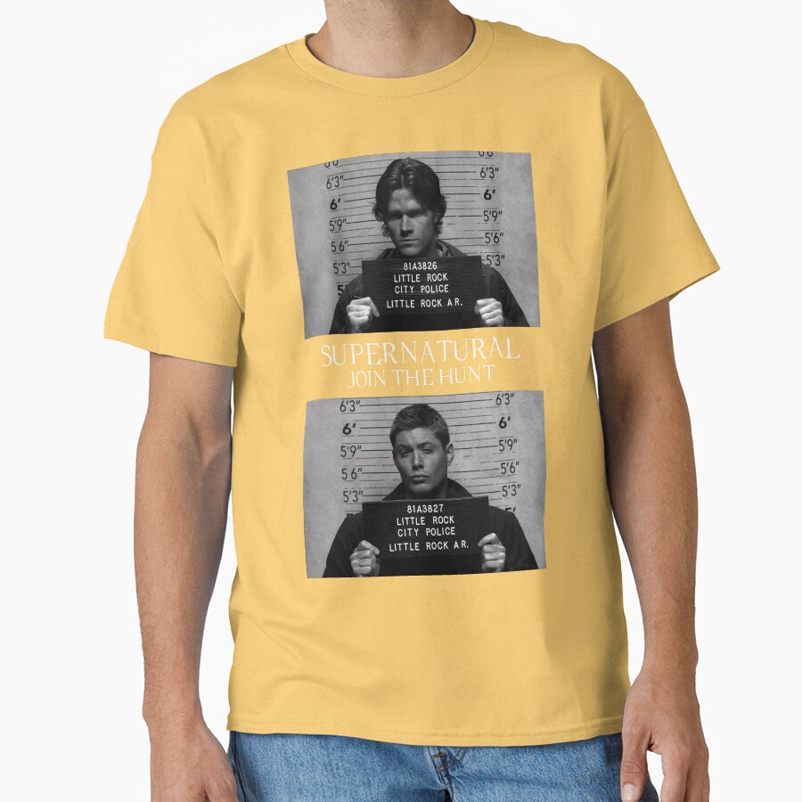Supernatural Mugshot S T-shirt - Image 6