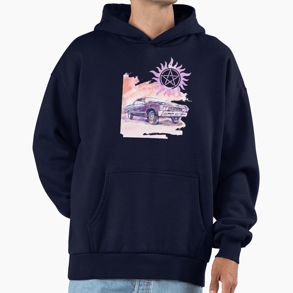 Bright Impala Classic Car Supernatural Hoodie - Image 5