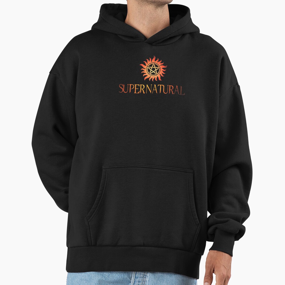 Supernatural Logo In Red Hoodie