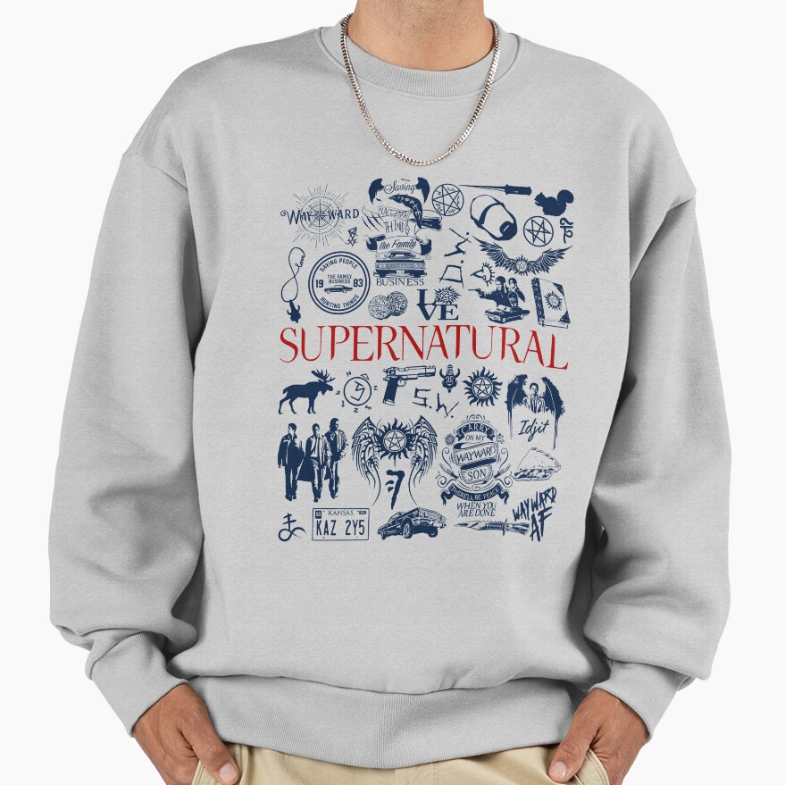 Supernatural Retro Style Sweatshirt - Image 4