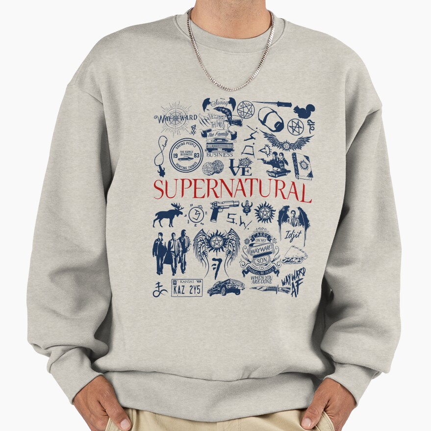 Supernatural Retro Style Sweatshirt - Image 3