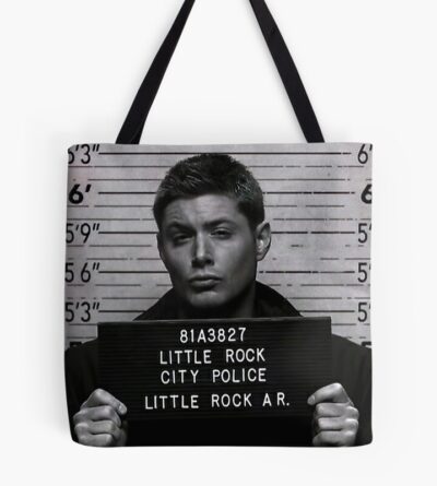 Supernatural Dean Winchester Mugshot Tote Bag