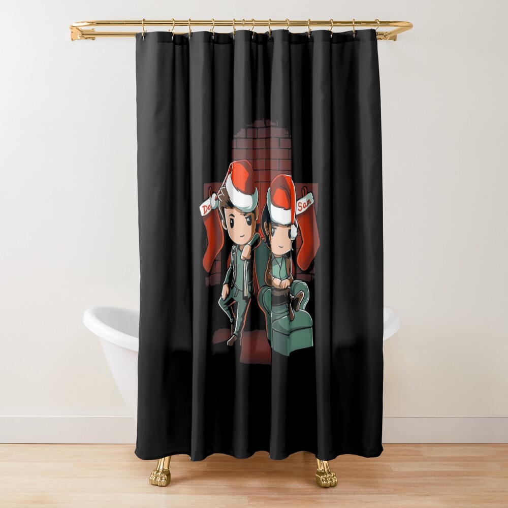 Supernatural Christmas Shower Curtain
