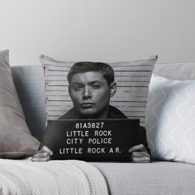 Supernatural Mugshot Throw Pillow