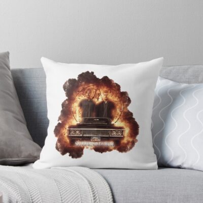 Supernatural Sam And Dean Winchester Throw Pillow
