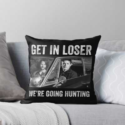 Supernatural Get In Loser Funny Fan Art Throw Pillow