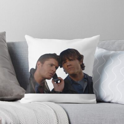 Sam And Dean Winchester Hot Throw Pillow