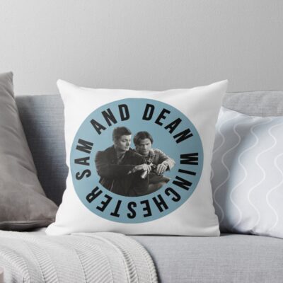 Sam And Dean Supernatural Throw Pillow